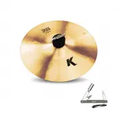 Zildjian K0858 10" K Zildjian Series Splash Crash Paper Thin Drumset Cast Bronze Cymbal with Mid Pitch and Cut Balance With ZKEY