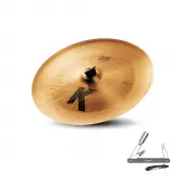 Zildjian K0883 17" K Zildjian Series China Thin Drumset Cast Bronze Cymbal with Low to Mid Pitch and Small Bell Size With ZKEY