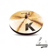 Zildjian K0820 13" K Series Matched Hi Hat Cymbals in Pair Bronze Cast Drumset HiHats With ZKEY