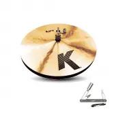 Zildjian K0829 13" K/Z Special Hi Hat in Pair K Top & Z Dyno Beat Bottom HiHats With ZKEY