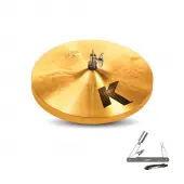 Zildjian K0813 14" K Series Light HiHat Top Drumset Cymbal with Medium Thin Weight With ZKEY