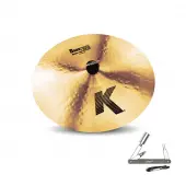 Zildjian K0913 16" K Zildjian Series Dark Crash Medium Thin Drumset Cast Bronze Cymbal with Mid Pitch With ZKEY