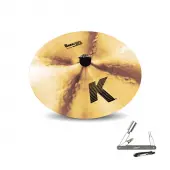Zildjian K0902 16" K Zildjian Series Dark Crash Thin Drumset Cast Bronze Cymbal with Low to Mid Pitch and Short Sustain With ZKEY