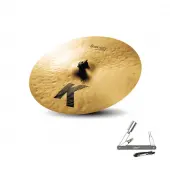 Zildjian K0903 17" K Zildjian Series Dark Crash Thin Drumset Cast Bronze Cymbal with Low to ...