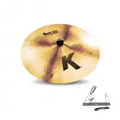 Zildjian K0905 19" K Zildjian Series Dark Crash Thin Drumset Cast Bronze Cymbal with Low Pitch With ZKEY