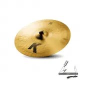 Zildjian K0817 20" K Series Ride Drumset Cymbal Cast Bronze with Dark-Mid Sounds With ZKEY