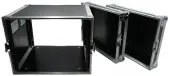 Harmony Cases HC8UAD DJ Flight Amp 8U Rack Space Road Travel Amplifier Case Used