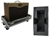 Harmony HCGC212C Universal 2X12 Electric Guitar Combo Amp Rolling Flight Case Used