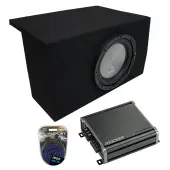 Compatible with 2005-2014 Ford Mustang Coupe Harmony Audio A122 Single 12" Sub Box & CXA800.1 Amp