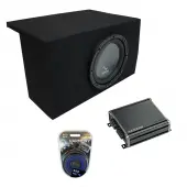 2005-2014 Ford Mustang Coupe Harmony Audio R124 Single 12" Sub Box & CXA400.1 Amp
