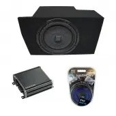 2005-2014 Ford Mustang Coupe Kicker CompVT CVT12 Single 12" Sub Box Enclosure & CXA400.1 Amp