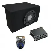 2005-2014 Ford Mustang Coupe Harmony Audio F104 Single 10" Sub Box & CXA400.1 Amp