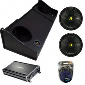 Custom 98-01 Dodge Ram Extended Cab Kicker 44CWCS104 10" 4 Ohm Dual Sub Box Enclosure W/ CX1...