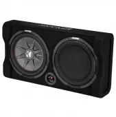 Kicker 47TRTP122 Car Audio Down Firing 12" Thin Sub Box w/ Passive Radiator