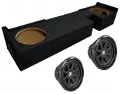 Kicker 43C104 Compatible with Ford F-150 Extended Super Cab 00-03 10" Comp C10 Series Sub and ASC FORD03EX2X10 Sub Box Enclosure