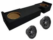 Kicker 43C104 Compatible with Ford F-150 Extended Super Cab 00-03 10" Comp C10 Series Sub and ASC FORD03EX2X10 Sub Box Enclosure
