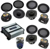 Harmony Speakers Compatible with Toyota Land Cruiser 1993-1996 OEM Speaker Replacement & HA-A400.4 Amp