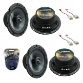 Harmony (2) R65 Compatible with Toyota Tundra 2003-2014 Factory Speaker Replacement & HA-A400.4 Amp