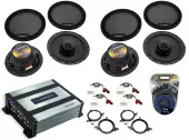 Harmony (2) R65 Compatible with Toyota Sequoia 2003-2007 Factory Speaker Replacement & HA-A400.4 Amp
