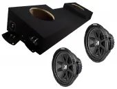 Kicker 43C124 12" Comp C12 Series 150W RMS 4 Ohm Sub and ASC TRUCK572X12 Sub Box Enclosure