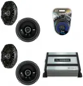 HA-A400.4 Compatible with Jeep Wrangler 2007-2014 Alloy 4-Channel 800W Speaker Sub Amp, Kicker 43...