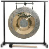 Zildjian P0565 12" Traditional Gong And Stand Set Table Top