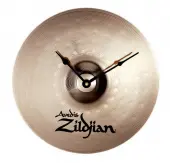 Zildjian M2999 13" Standard Clock made of real bronze Zildjian cymbal quartz accuracy & powered w/ AA battery