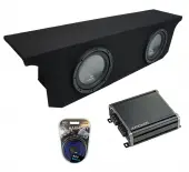 2007-2018 Jeep Wrangler JK Unlimited Harmony R104 Dual 10" Sub Box & CXA400.1 Amp
