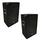 Harmony Audio HA-V12P Pro DJ Venue Series 12" Passive 450W PA Speaker 2-Way Cabinet -PAIR