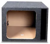 Car Audio Single 15" Vented Square Sub Box Enclosure fits Kicker L7 Subwoofer