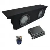 Fits 2007-2018 Jeep Wrangler JK Unlimited Harmony R124 Dual 12" Sub Box & CXA400.1 Amp