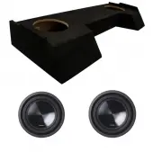 Alpine SWT-10S4 Car Audio SWT Series Sub Single 4 Ohm 700W Shallow Subwoofer with ASC DTB-2X10-CR...