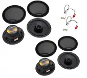 Harmony Audio R65 Compatible with Ford Transit Connect 2014-2021 Speaker Replacement Front and Re...