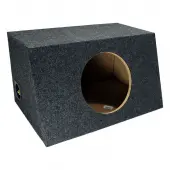 Car Audio Single 10" Sealed Subwoofer Salnted Hatchback Stereo Sub Box Enclosure