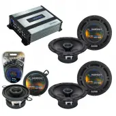 Compatible with Jeep Liberty 02-07 OEM Speaker Replacement Harmony (2) R65 R35 & CXA360.4 Amp