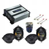 Compatible with Toyota Tacoma 2002-2004 Factory Speaker Replacement Harmony (2) R68 & CXA360.4 Amp