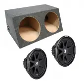 Kicker Dual Comp C15 15" Sealed Subwoofer Box 2 Ohm (10C15-4)