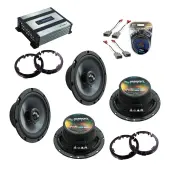 Harmony (2) R65 Compatible with Honda Civic 2006-2011 OEM Speaker Replacement & HA-A400.4 Amp