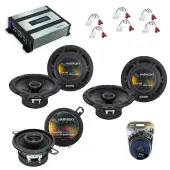 Harmony Speakers Compatible with Jeep Grand Cherokee 96-98 OEM Speaker Replacement & HA-A400.4 Amp