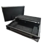 Harmony Cases HCREV5LTW DJ Mixer Case Compatible with DDJ-REV5 with Glide Style Laptop Tray, Wheels, Recessed Latch, and Chrome Finish Hardware for Protection