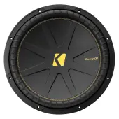 Kicker 50CWCS124 CompC 12 Inch Car Audio Subwoofer 300 Watt Stereo Sub 4 Ohm Single Voice Coil Sub