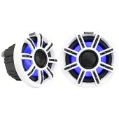 Kicker 51MSC65 MSC 6.5 Inch Marine Audio 100 Watt 2 Way Speakers with RGBW LED Lights - Pair
