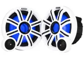 Kicker 51MSS8 Premium Marine Boat Audio 8" 200W RMS 4-Ohm Component Speakers with RGBW LED Lighting
