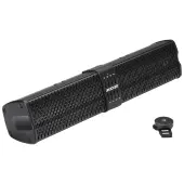 Kicker 47KPB1 20 Inch Long Bluetooth Powered Speaker System with Titanium Tweeters-Black