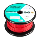 Kicker 47KMWPR4100 100 Feet Marine Rated 4 Gauge Power Wire - Red
