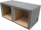 Car Audio Dual 10" Sealed Square Sub Box Enclosure fits Kicker L7 Subwoofer