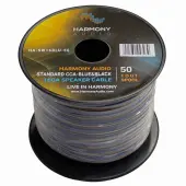 Harmony Audio 16 Gauge CCA Car Home Stereo Matte Blue Speaker Wire Cable 50 Feet