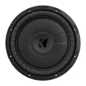 Kicker 52CVT122 CompVT 12 Inch Car Audio Subwoofer Stereo Shallow Component Sub 450 Watt RMS Single Voice Coil 2 Ohm
