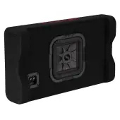 Kicker 49L7TDF82 Car Audio Down Firing Thin 2-Ohm 8 Inch Subwoofer Enclosure - Certified Refurbished