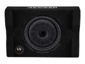 Kicker 48CVTDF122 Single 12-Inch Down-Firing CompVT 2-Ohm Enclosure Compatible with 800 Watts 12" Subwoofer